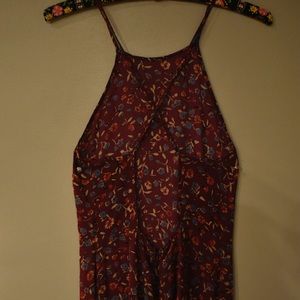 FOREVER 21 Floral High-Neck Maxi Dress Size S
